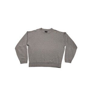 Lucky Brand Gray Sweatshirt Size M 100% Cotton